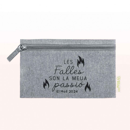 Estuche mensaje fallero gris