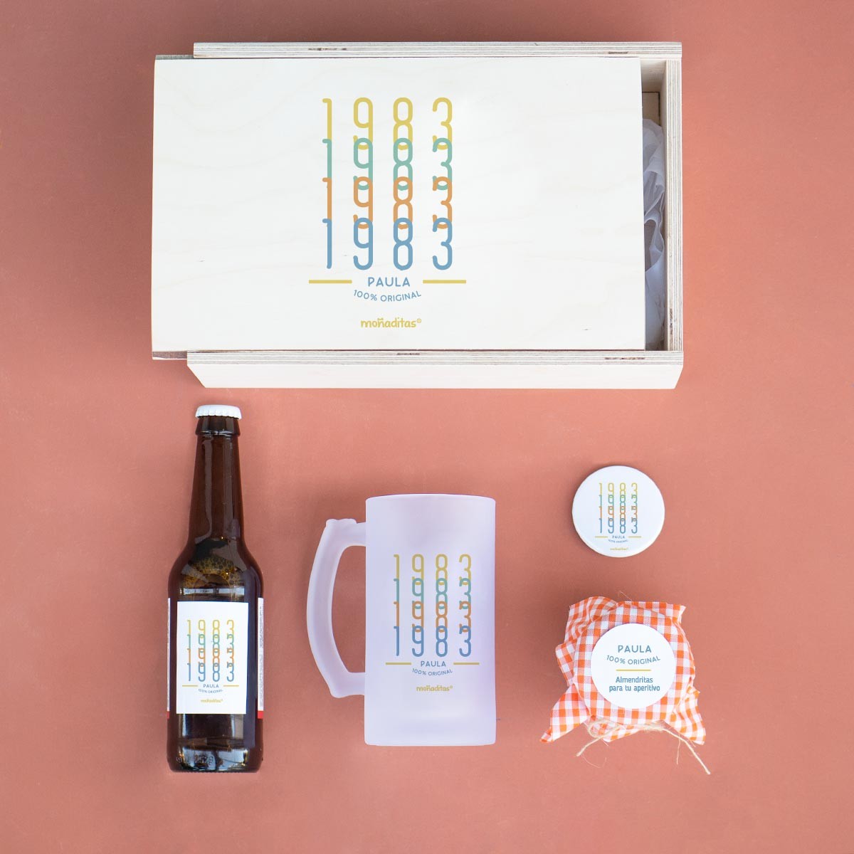 Jarra de cerveza + Caja personalizadas · Regalos Originales - Creaciones  Mikeldi