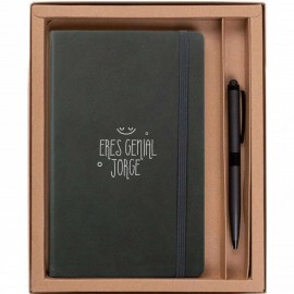 libreta negra personalizada