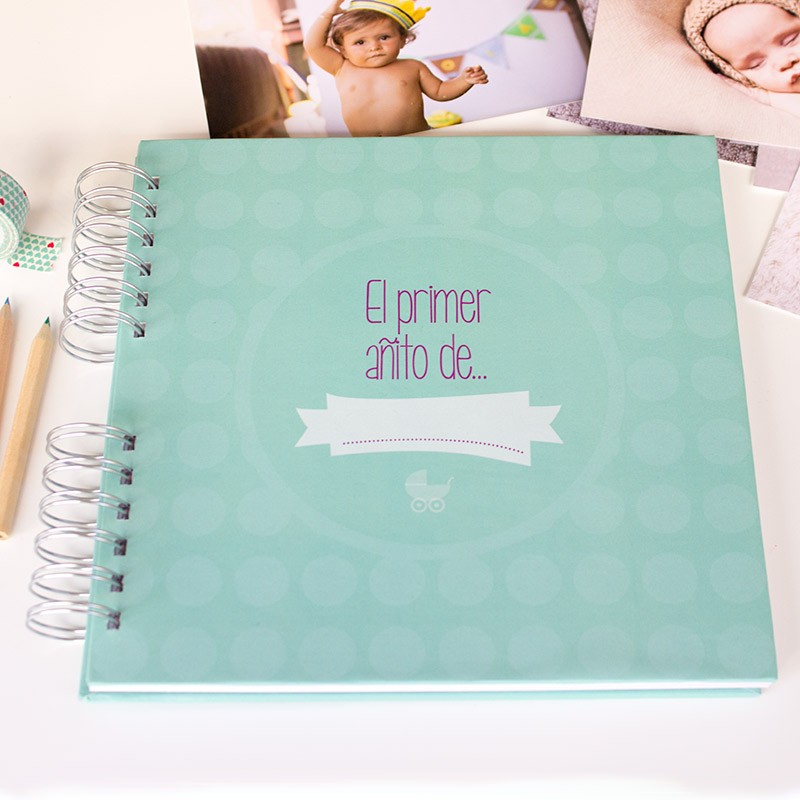 Libro de recuerdos para bebés del primer año, álbum personalizado