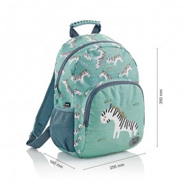mochila escolar cebra