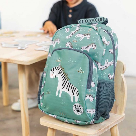 mochila infantil cebra