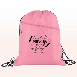 mochila fallera rosa