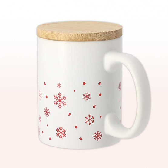 taza navidad blanca